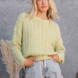 Women's Light Green Sweater